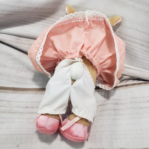 Rosie Rabbit Sylvia Long Mother Goose Plush Doll Mini Pink Floral 6 Inch 2000 - Picture 6 of 11